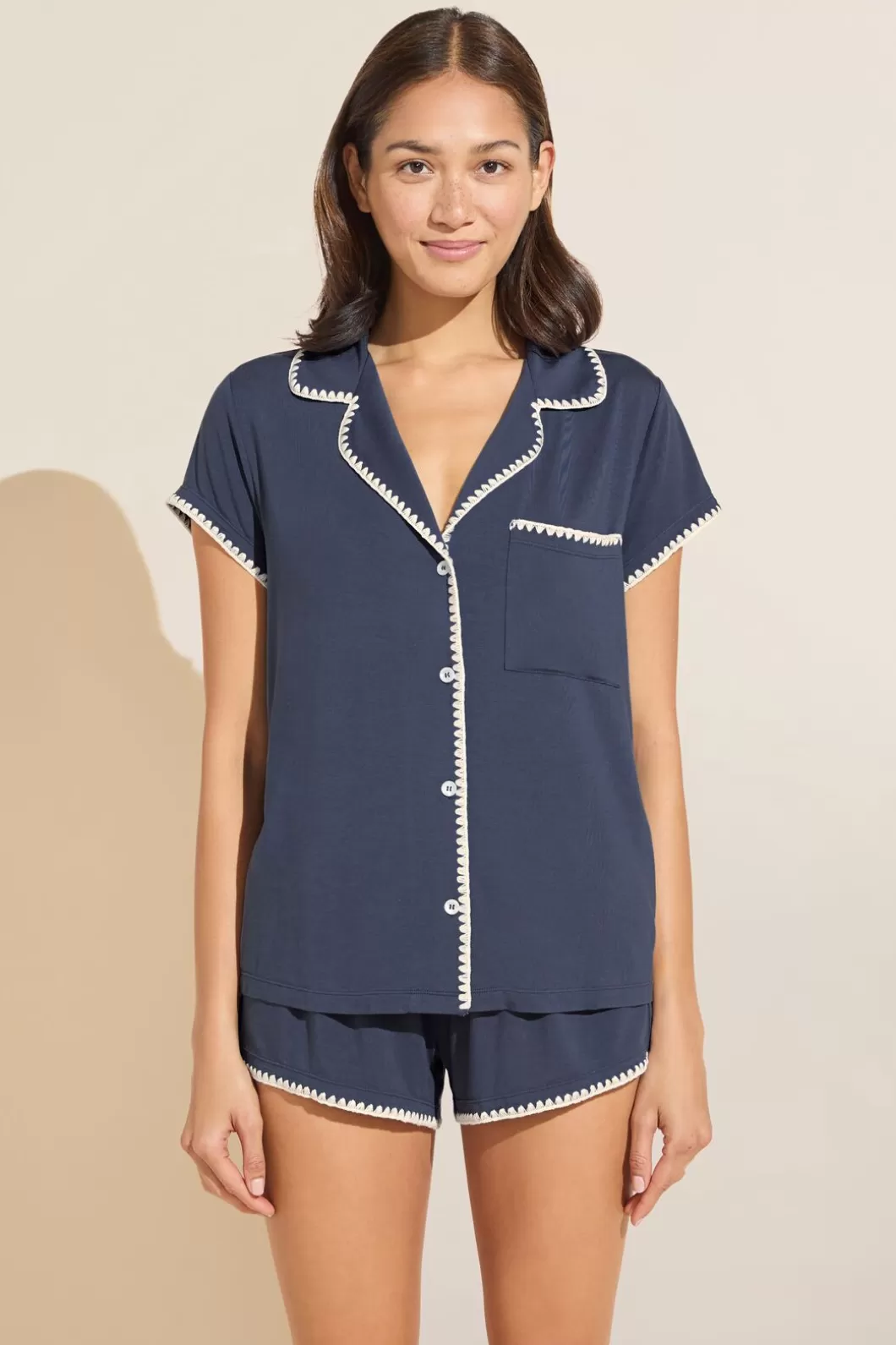 Eberjey Frida Tencel Modal Shortie Short Pj Set- Pajamas