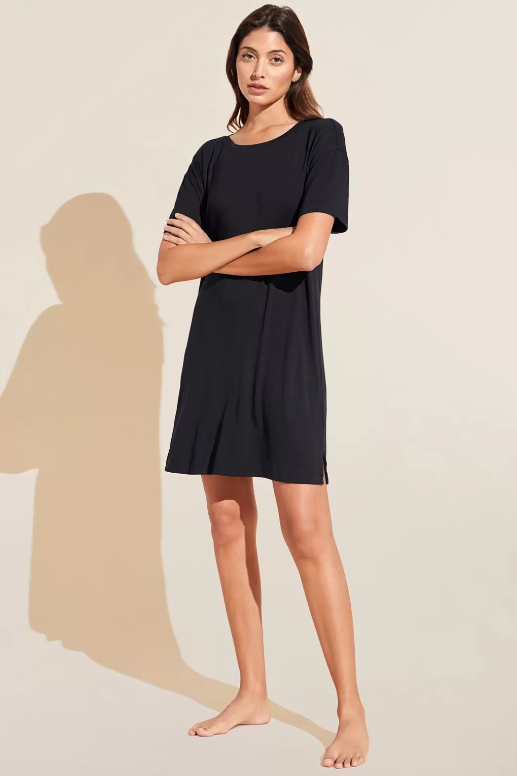 Eberjey Gisele Tencel Modal Everyday Short Sleeve Sleepshirt- Loungewear