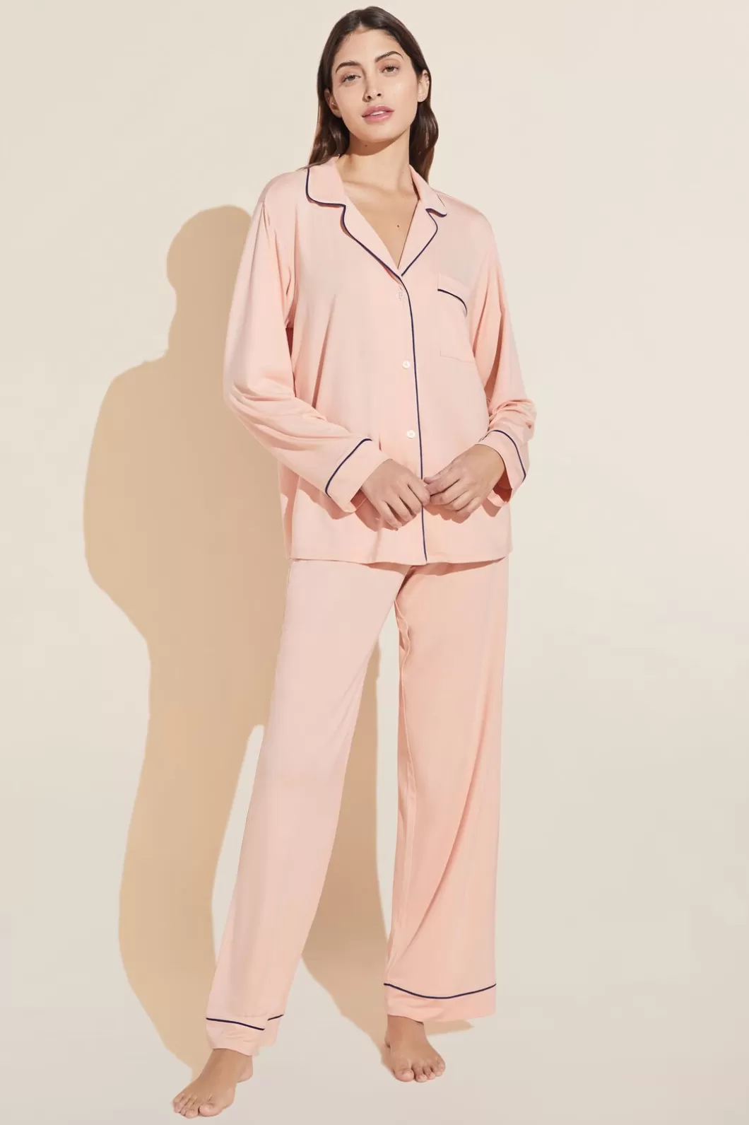 Eberjey Gisele Tencel Modal Long Pj Set- Pajamas