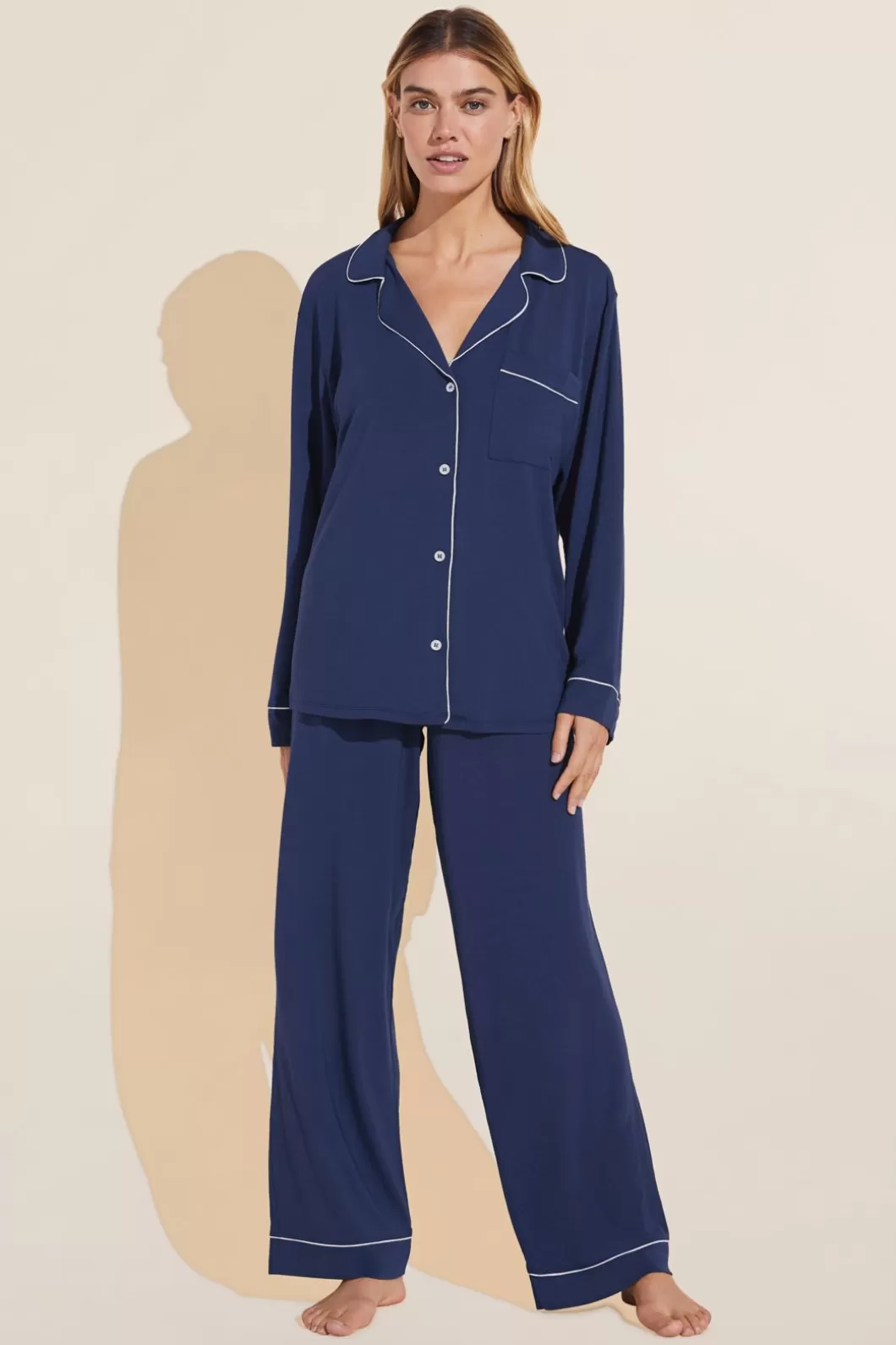 Eberjey Gisele Tencel Modal Long Pj Set- Pajamas