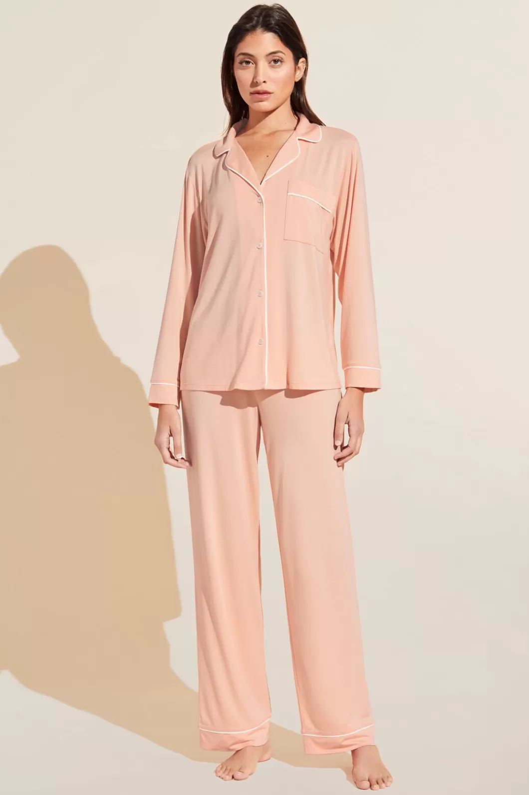 Eberjey Gisele Tencel Modal Long Pj Set- Pajamas