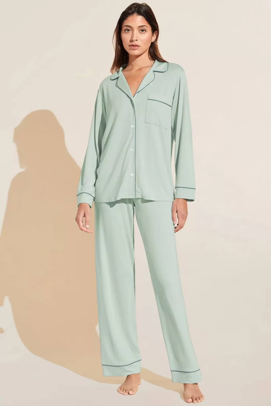 Eberjey Gisele Tencel Modal Long Pj Set- Pajamas