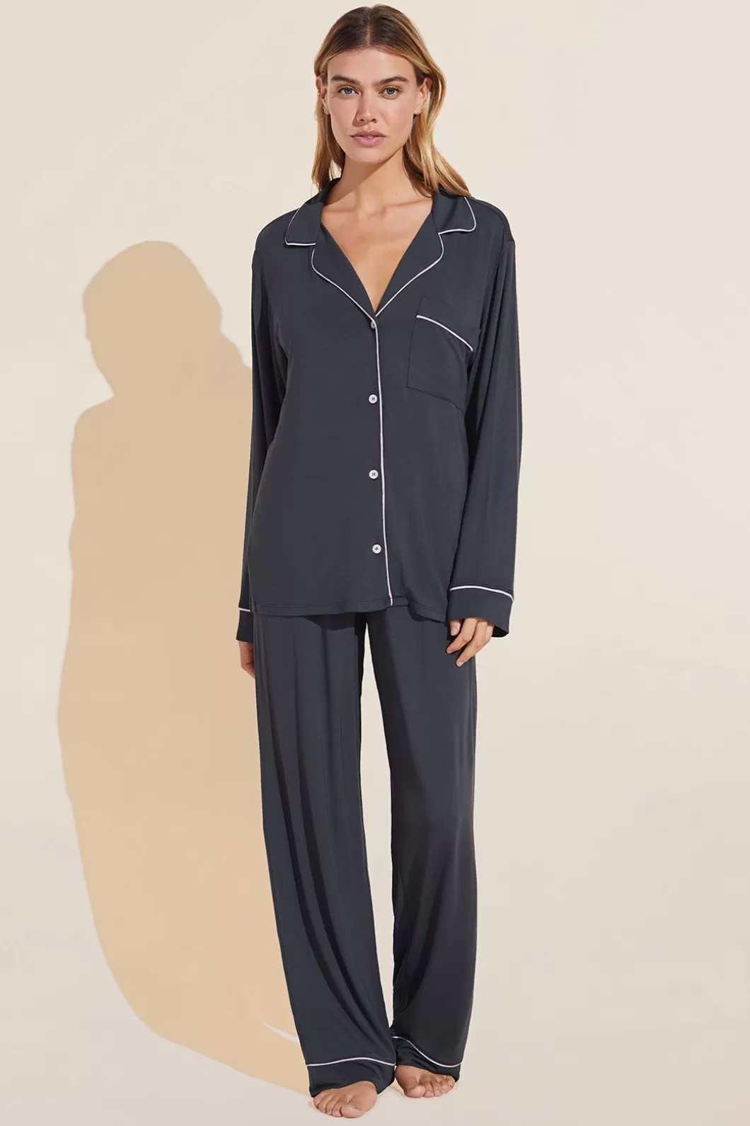 Eberjey Gisele Tencel Modal Long Pj Set- Iconic Gisele Pj'S