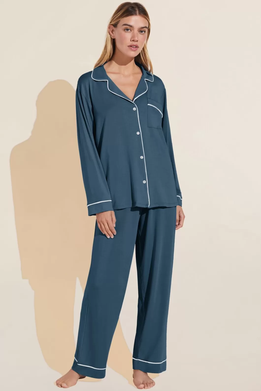 Eberjey Gisele Tencel Modal Long Pj Set- Pajamas