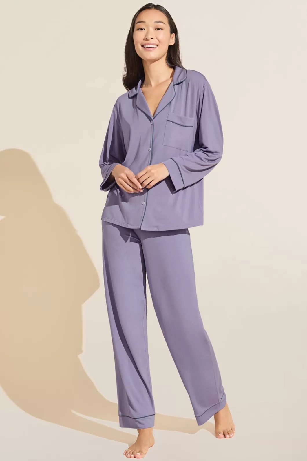 Eberjey Gisele Tencel Modal Long Pj Set- Pajamas