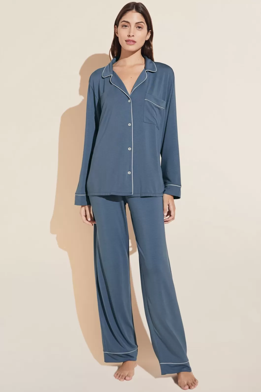 Eberjey Gisele Tencel Modal Long Pj Set- Pajamas