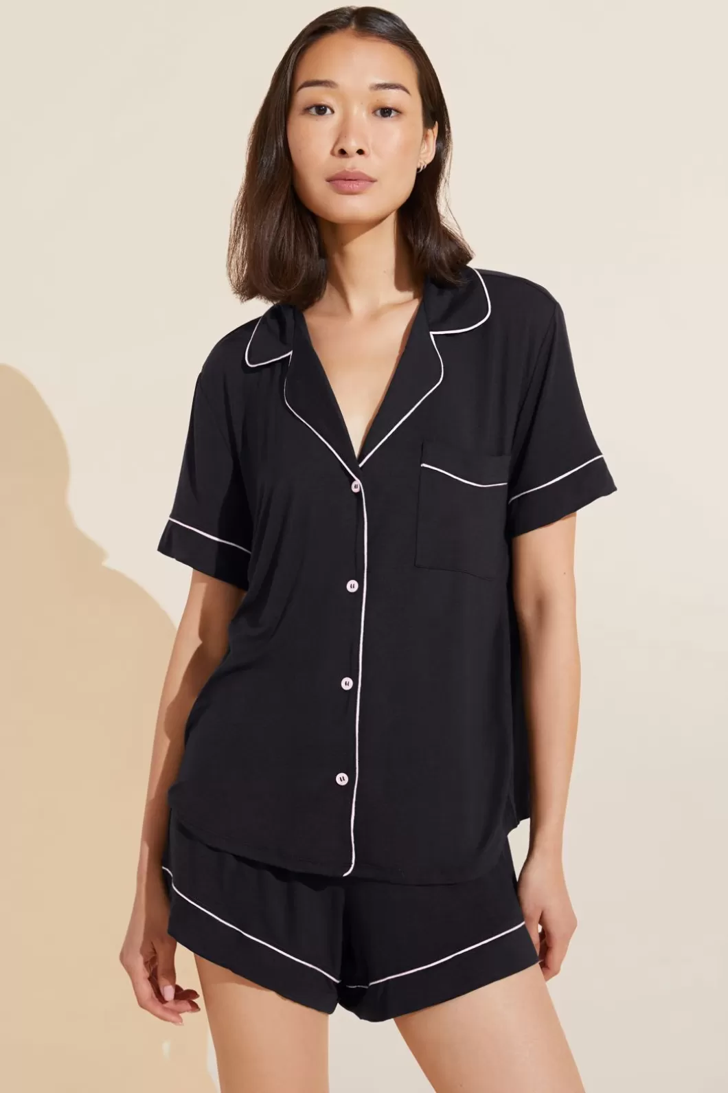 Eberjey Gisele Tencel Modal Relaxed Short Pj Set- Pajamas