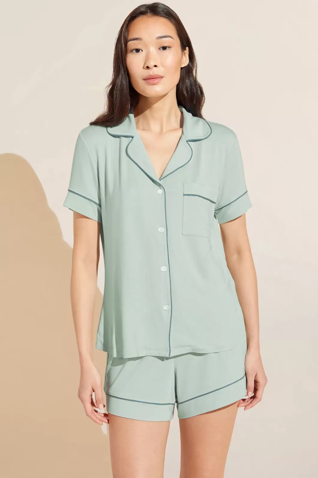 Eberjey Gisele Tencel Modal Relaxed Short Pj Set- Pajamas