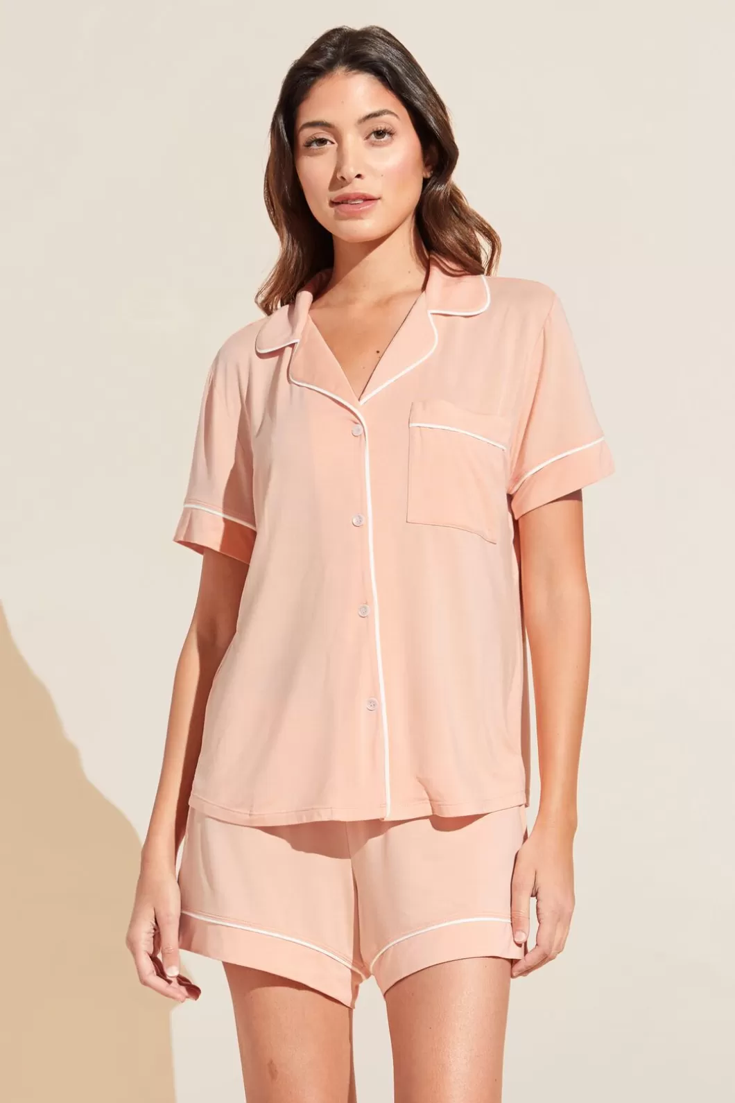 Eberjey Gisele Tencel Modal Relaxed Short Pj Set- Pajamas