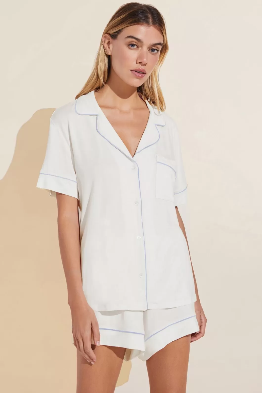 Eberjey Gisele Tencel Modal Relaxed Short Pj Set- Pajamas