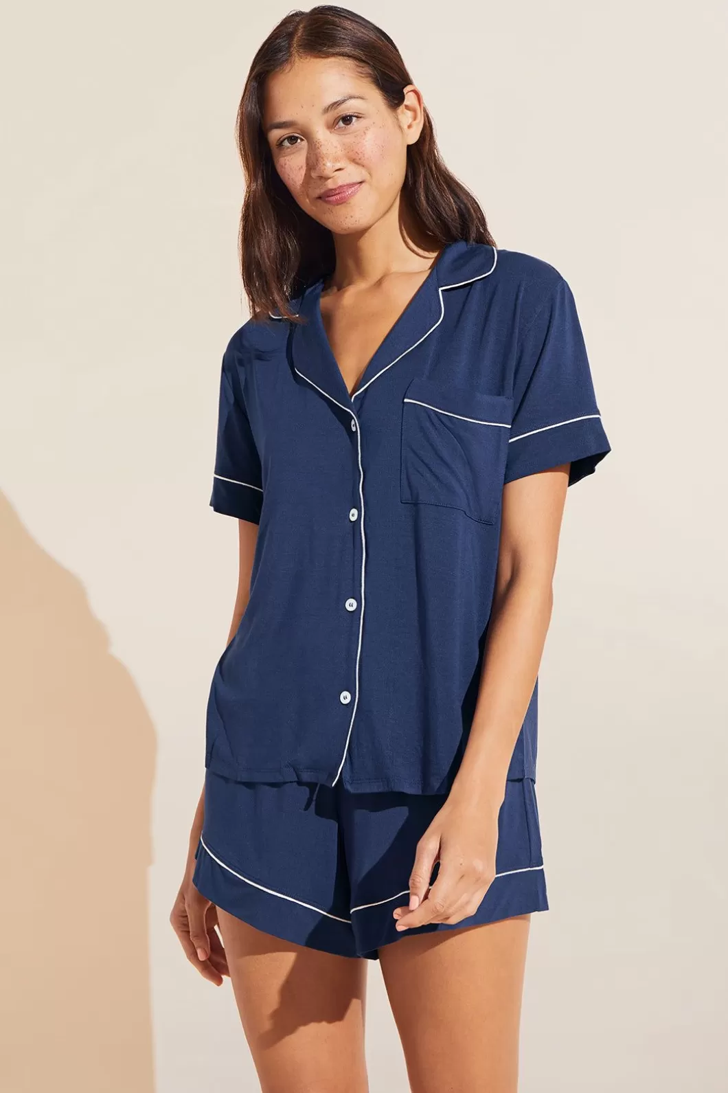 Eberjey Gisele Tencel Modal Relaxed Short Pj Set- Pajamas