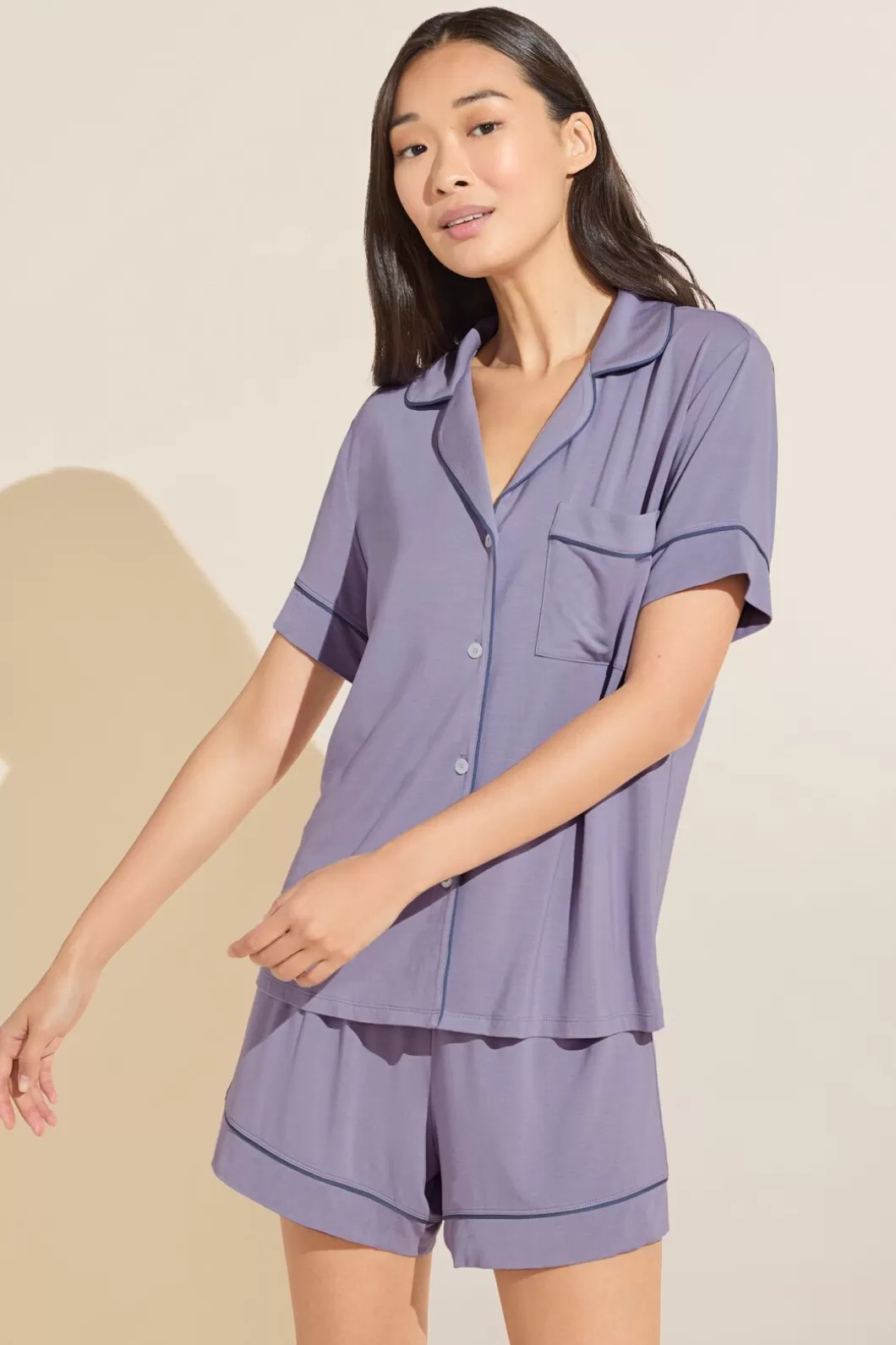 Eberjey Gisele Tencel Modal Relaxed Short Pj Set- Pajamas