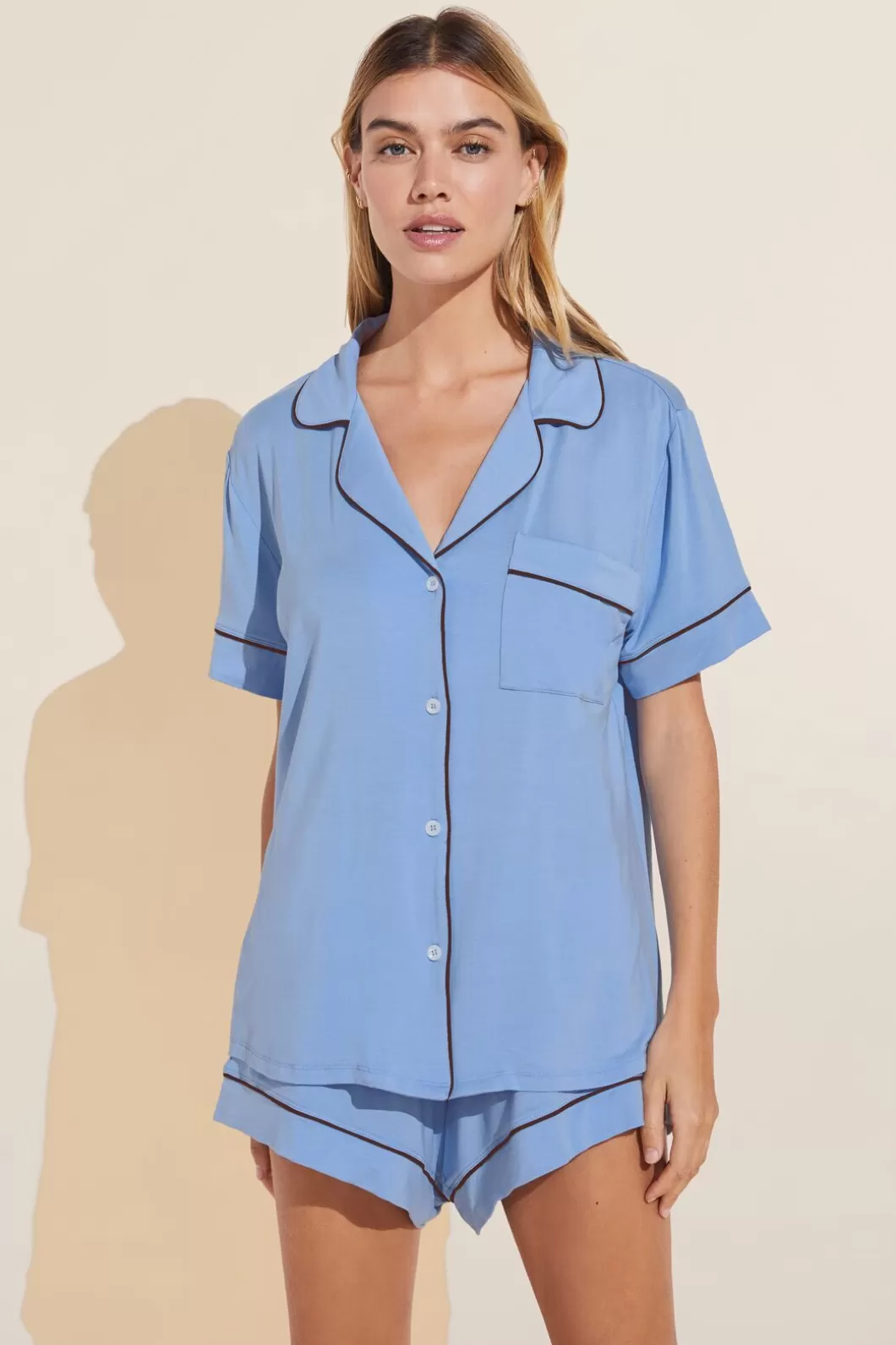 Eberjey Gisele Tencel Modal Relaxed Short Pj Set- Pajamas