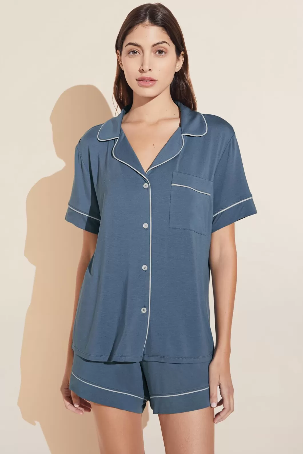 Eberjey Gisele Tencel Modal Relaxed Short Pj Set- Pajamas