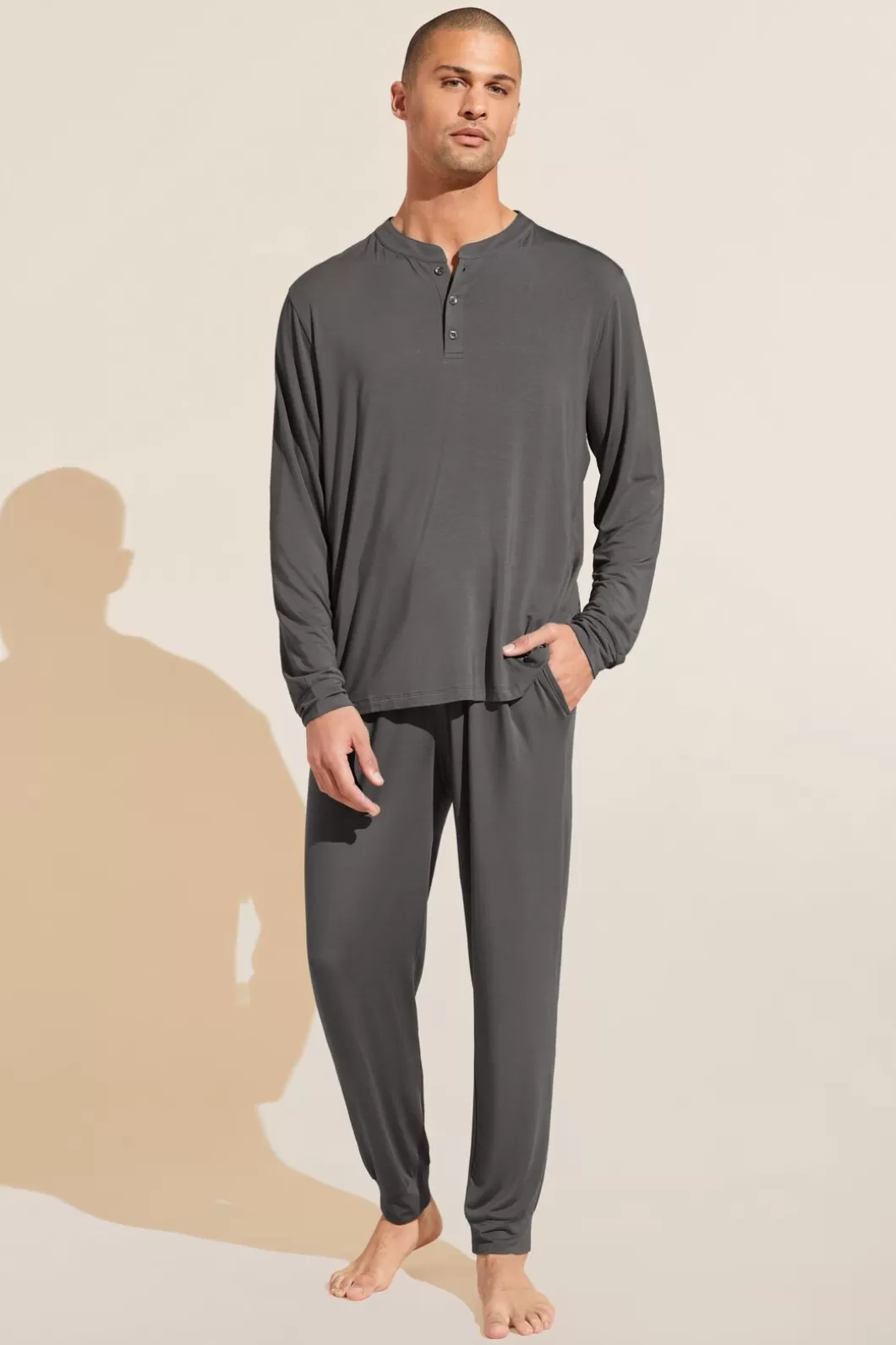 Eberjey Henry Tencel Modal Long Pj Set- Pajamas