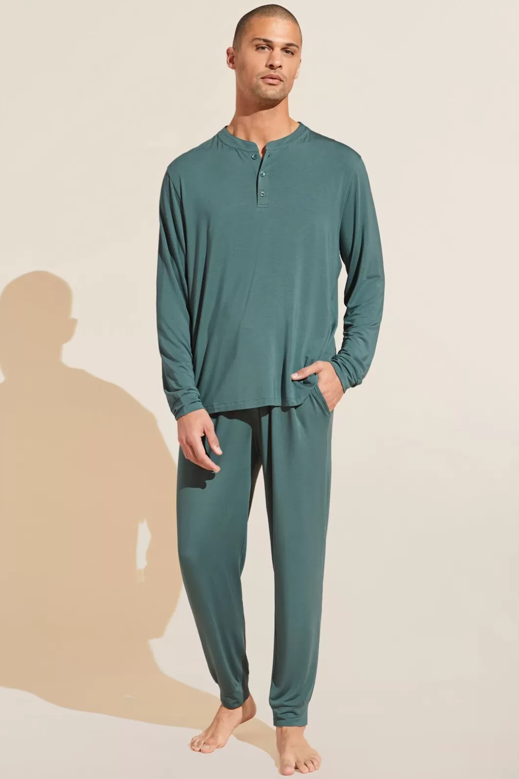 Eberjey Henry Tencel Modal Long Pj Set- Pajamas