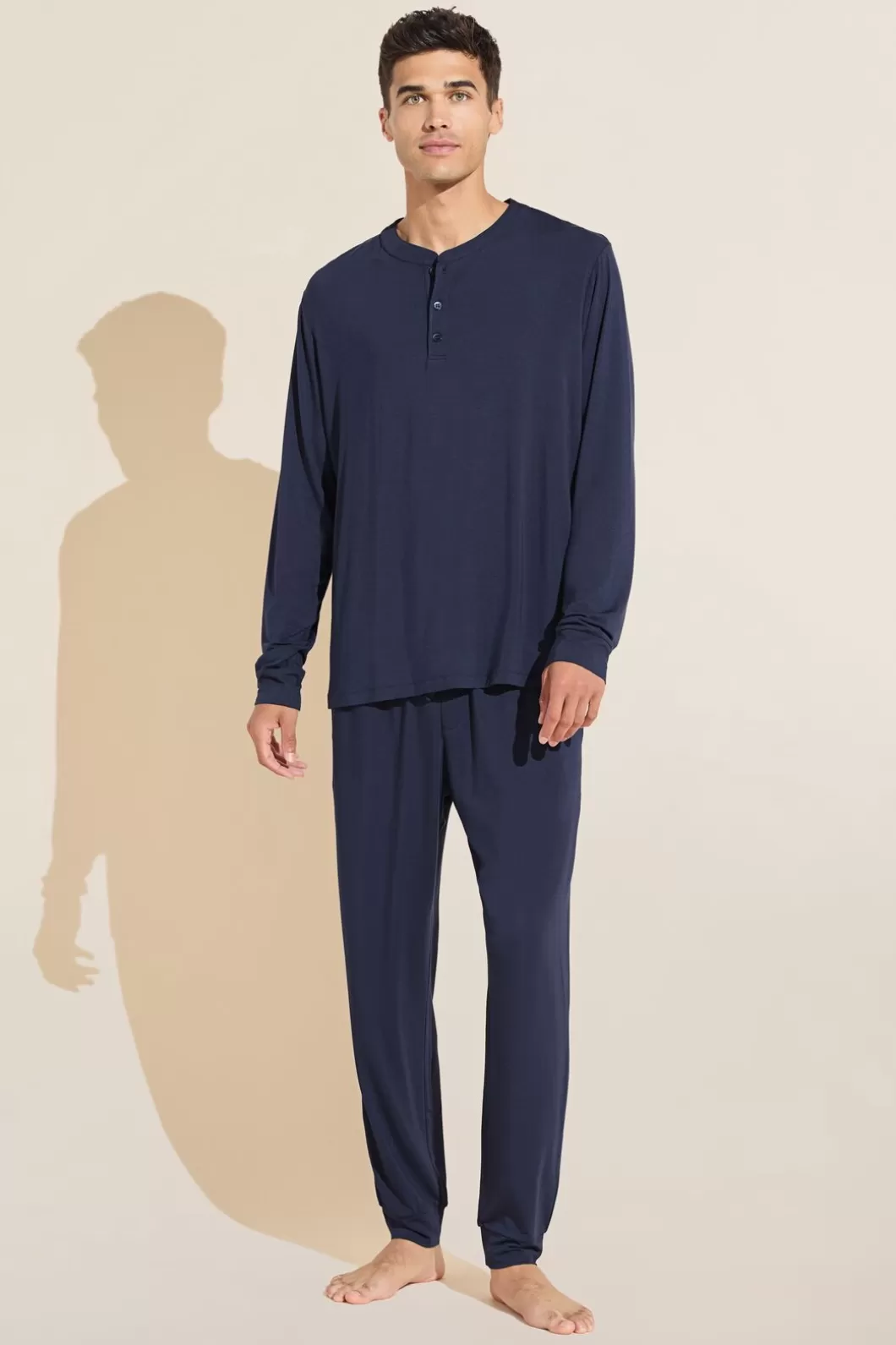 Eberjey Henry Tencel Modal Long Pj Set- Pajamas