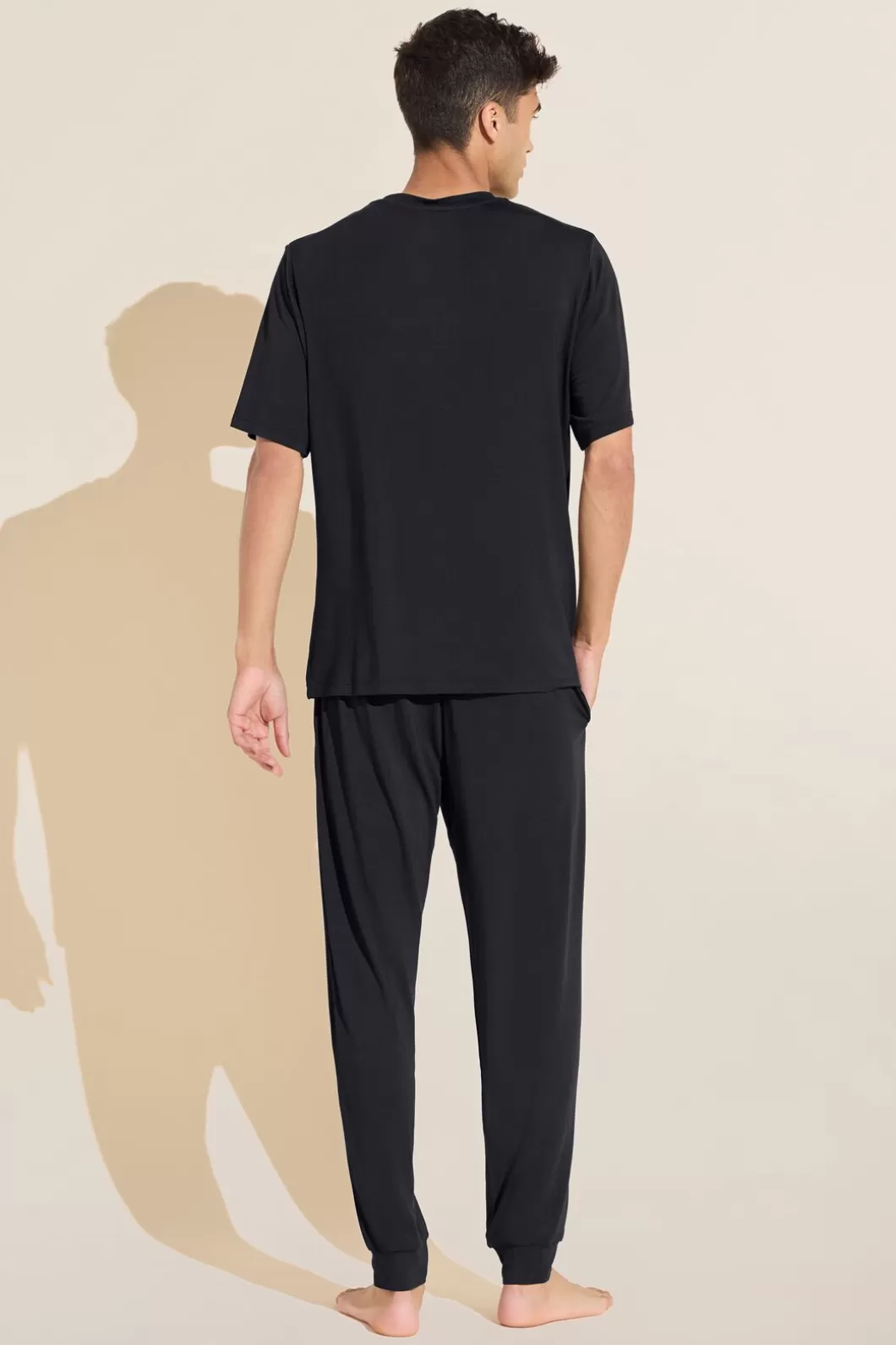 Eberjey Henry Tencel Modal Short Sleeve & Pant Pj Set- Pajamas