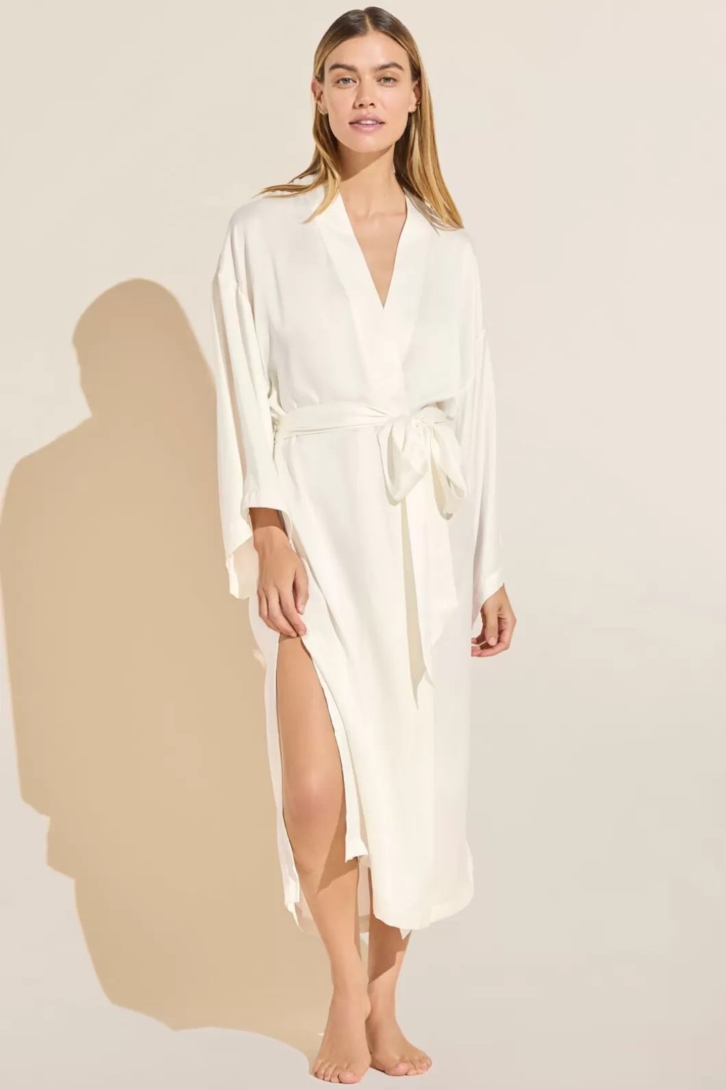 Eberjey Inez Washable Silk Robe- Pajamas