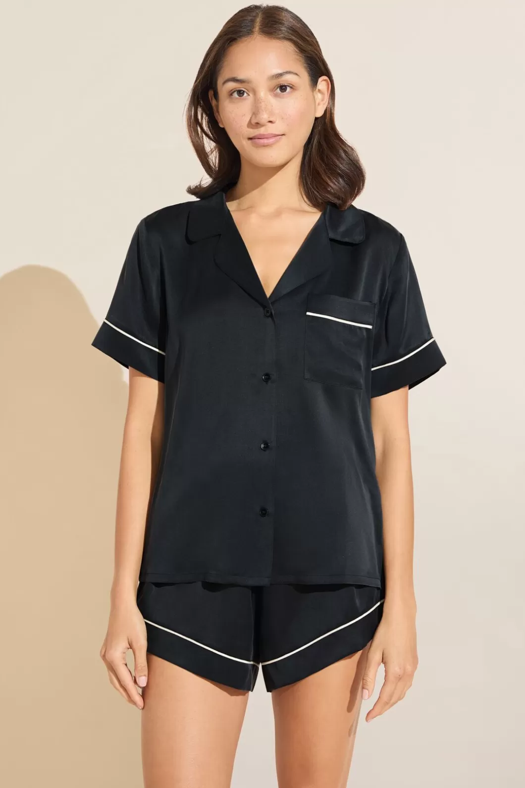 Eberjey Inez Washable Silk Short Pj Set- Pajamas