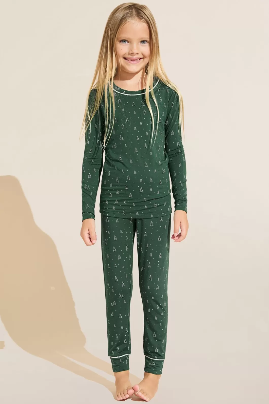 Eberjey Kids Tencel Modal Unisex Long Pj Set- Pajamas