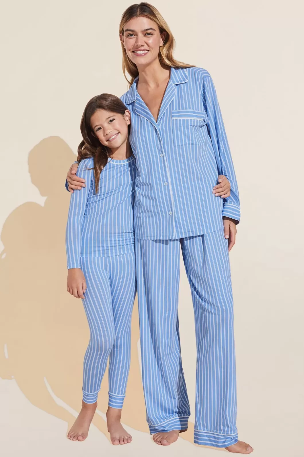 Eberjey Kids Tencel Modal Unisex Long Pj Set- Pajamas