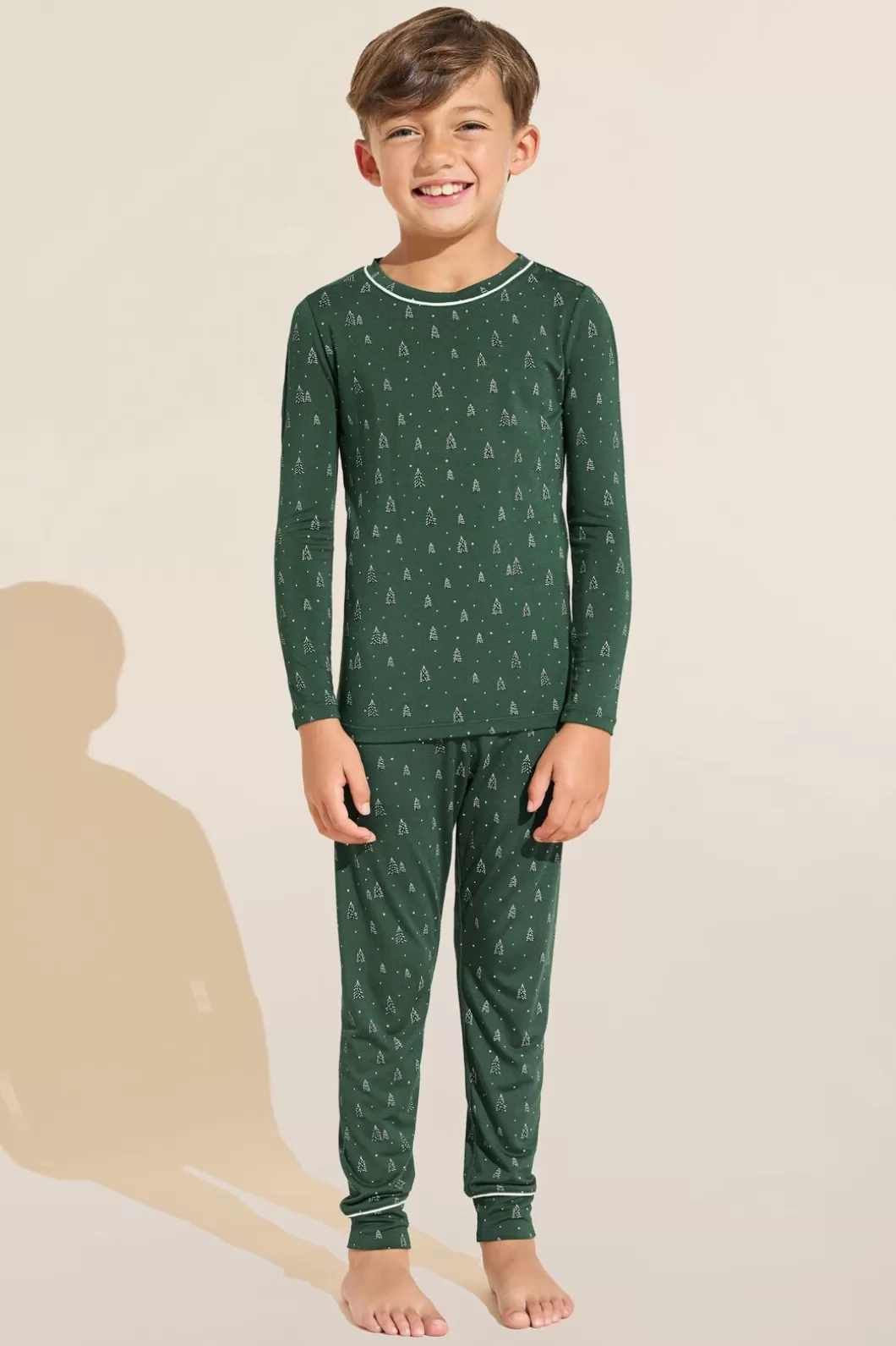 Eberjey Kids Tencel Modal Unisex Long Pj Set- Pajamas