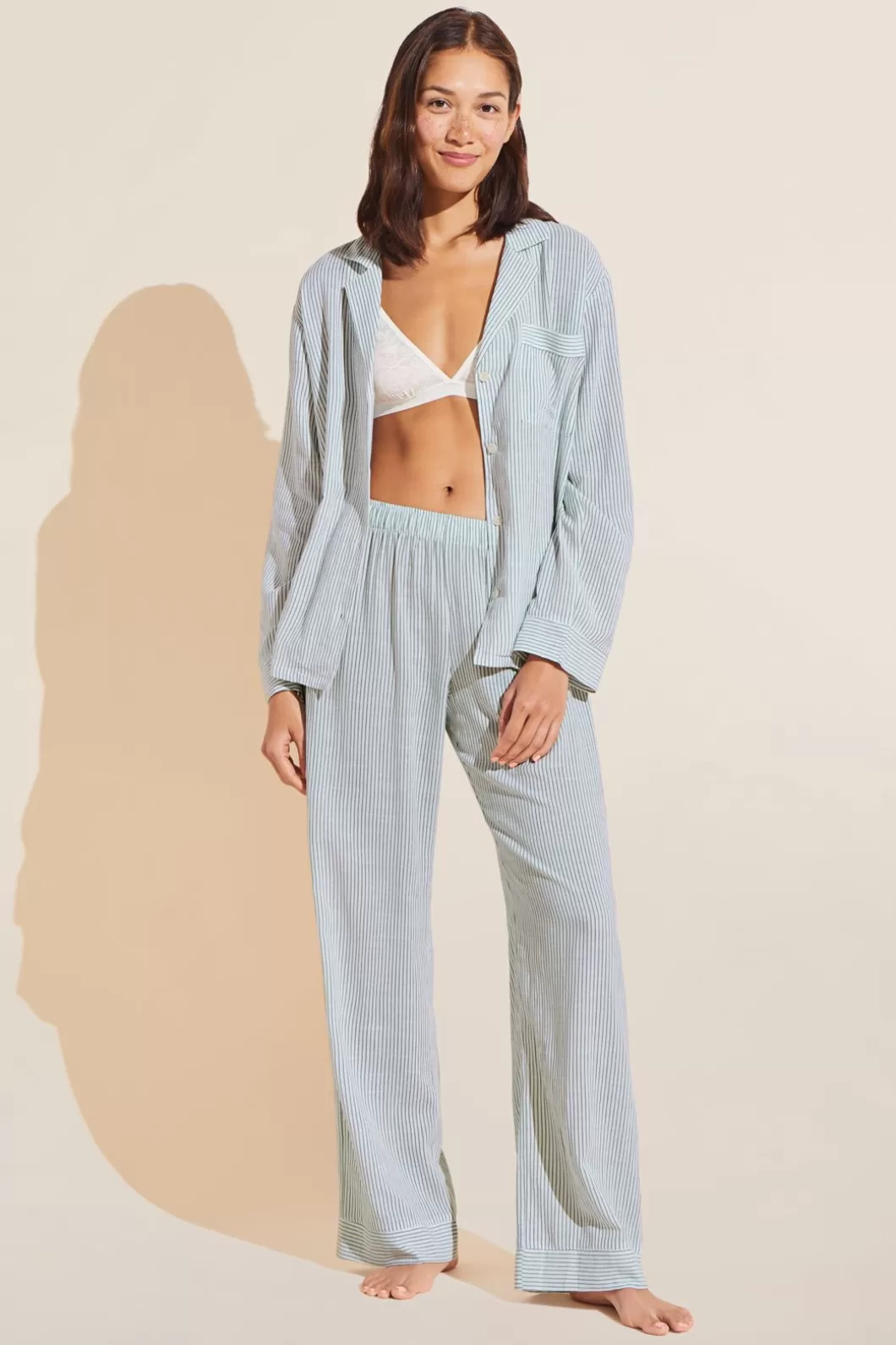 Eberjey Nautico Long Pj Set- Pajamas