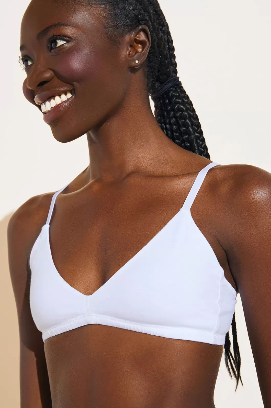 Eberjey Pima Stretch Cotton Bralette- Lingerie