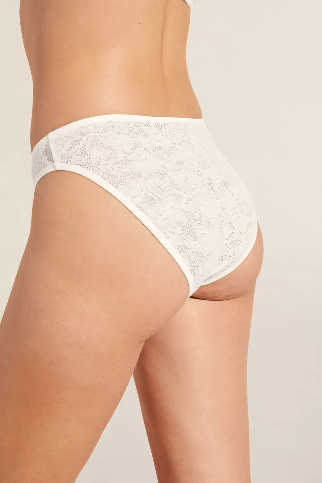 Eberjey Soft Stretch Recycled Lace High Leg Brief- Lingerie