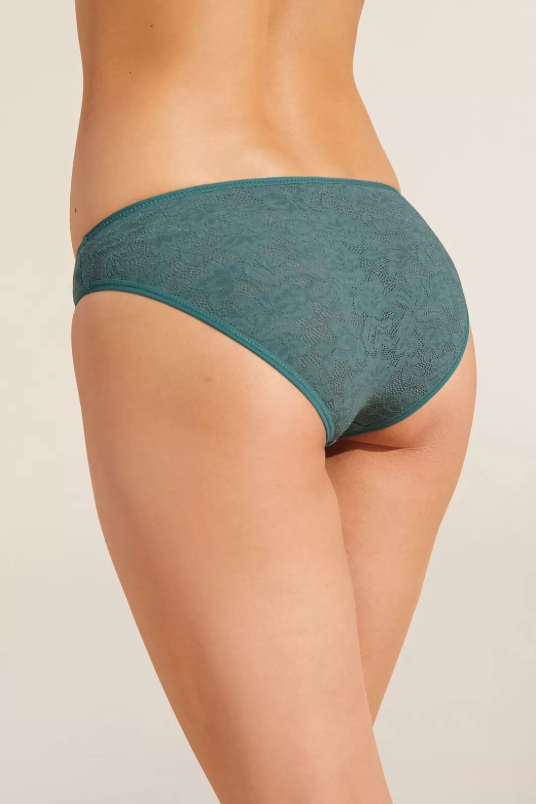 Eberjey Soft Stretch Recycled Lace High Leg Brief- Lingerie