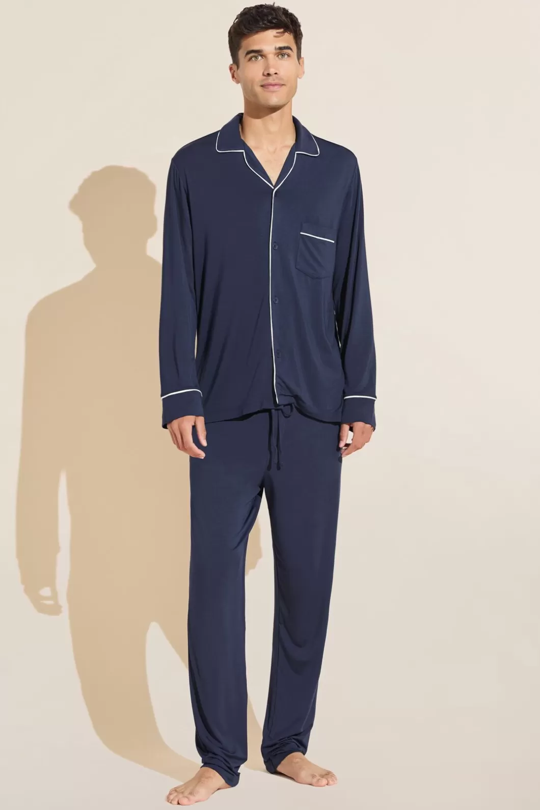 Eberjey William Tencel Modal Long Pj Set- Pajamas