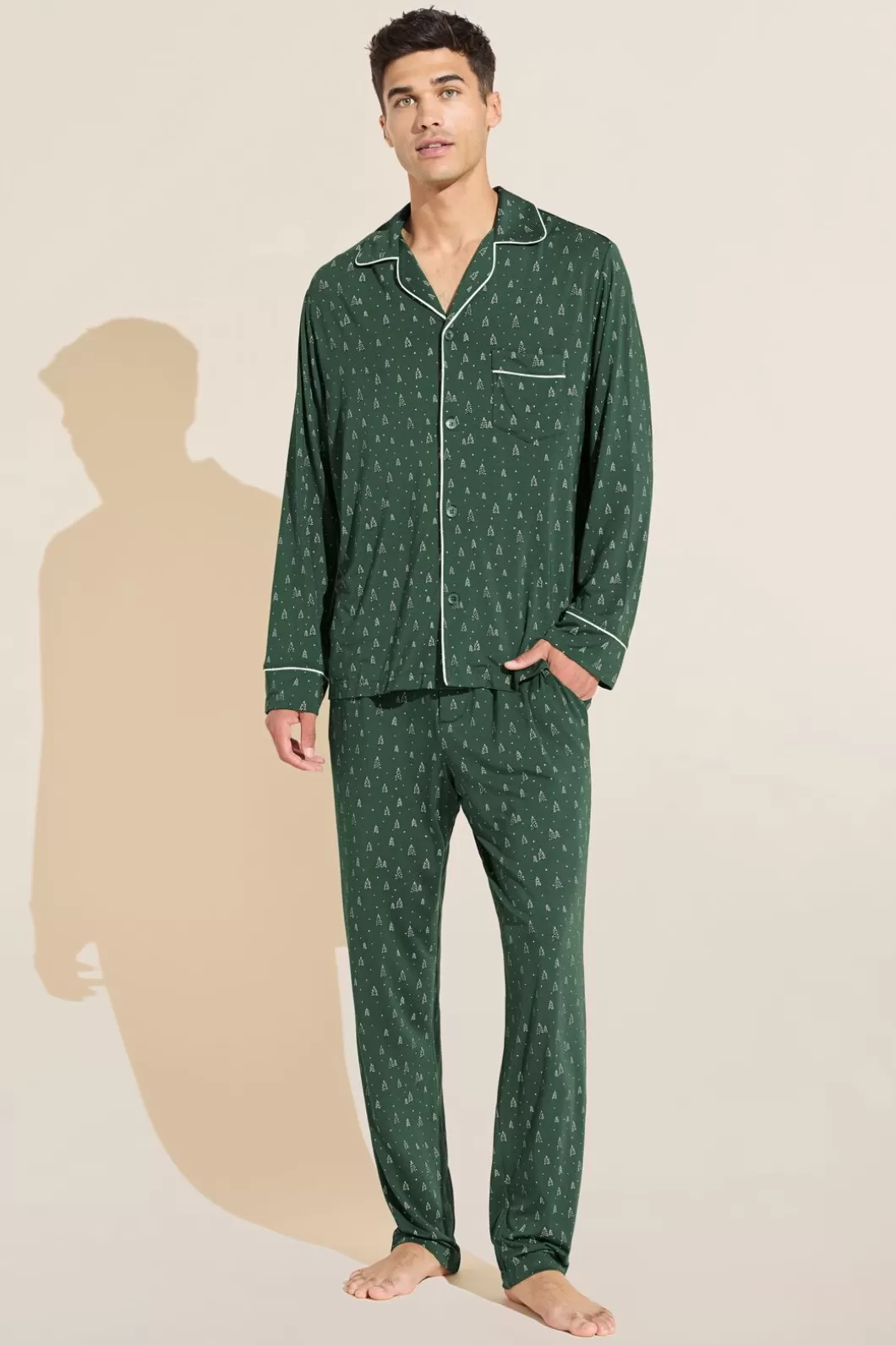 Eberjey William Tencel Modal Printed Pj Set- Pajamas